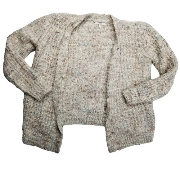 Maurices Sweater Womens Sz M Chunky Knit Cardigan Long Sleeve Sparkle Open Front - Picture 4 of 12